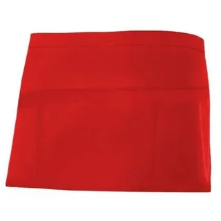 VELILLA Kurzer Vorbinder mit Tasche ⚥ 190 g/m2 Rot One Size