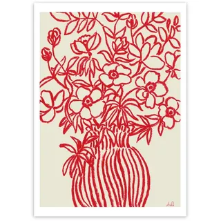 The Poster Club - Poppy Studies I von Anine Cecilie Iversen, 40 x 50 cm