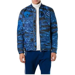 Diesel W-Camu Jacket Herren Steppjacke Jacke - Blau - XL