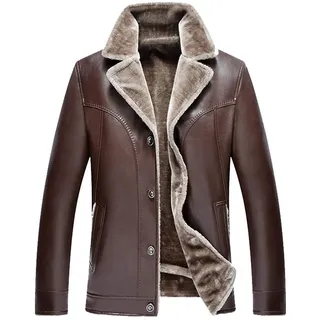 PRJN Herren Wollmantel Kurzer Trenchcoat Lässiger Winter Business Slim Jacke Herren Wollmantel Winter Normaler Langer Trenchcoat Lässiger Westen Mantel Jackenmantel Lässiger Kurzer Jackenmantel - XXL