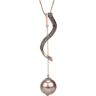 Bysonglezai Halskette Pulloverkette Damen Langkettige Frauen Necklace Lange Geometrische Halsketten Anhänger Für Frauen Kristall Statement Halskette Maxi Colar Kette Modeschmuck
