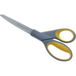 Westcott Papierschere TITANIUM Super grau-gelb 21,0 cm