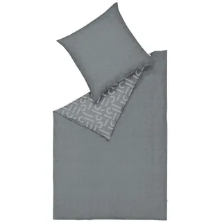 Esprit Flanell Grau 155 x 220 cm + 40 x 80 cm/80 x 80 cm