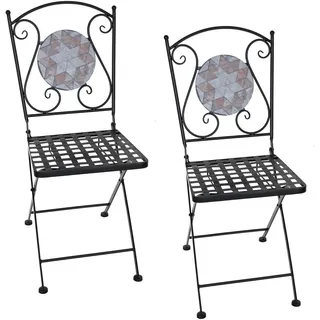 Hti-Living Marocco Gartenstuhl 35 x 37 x 89 cm braun 2 St.
