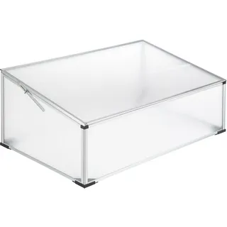 tectake® Frühbeet, Frühbeetaufsatz, Frühbeetkasten, Anzuchtkasten für Hochbeet, Blumenkasten, Anzucht Gewächshaus, Hochbeet Abdeckung, Pflanzkasten Minigewächshaus - 102 x 61 x 41/31 cm
