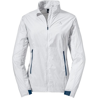 Schöffel Damen Jacket Bygstad L, winddichte Wanderjacke, Windbreaker mit kühlenden Graphene Fasern, bright white, 36