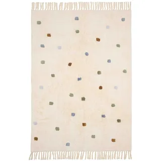 Little Dutch Teppich Kinderzimmer Kinderteppich mit Punkten blau - (120x170 cm)