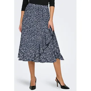 Only Wickelrock Damen Floral Blau 36