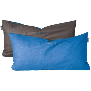 SCHIESSER Kissenbezug Doubleface 40 x 80 cm Blau