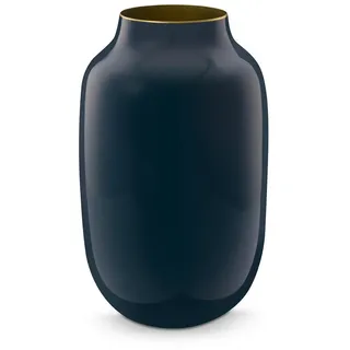 PiP Studio Dekovase Pip Studio Metall Vase oval Home Accessories, blau