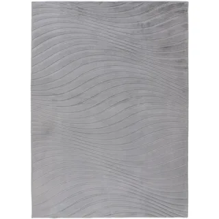 Kayoom Kierk 325 Kurzflorteppich 200 x 290 cm Silber
