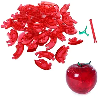 CIWEI 3D Crystal Puzzle - rot Apfel