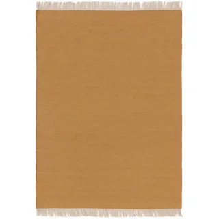 benuta pop Wollteppich Gelb, 60x100 cm - Naturfaserteppich aus Wolle
