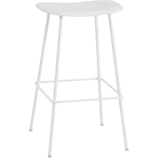 Muuto Fiber Barhocker 75 cm Weiß