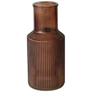 Boltze Home Glasvase, Braun, Glas, 22.2 cm, Dekoration, Vasen, Glasvasen