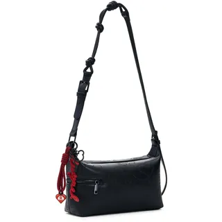 DESIGUAL Mickey Lines Huntington Bag Umhängetasche Polyurethan Black