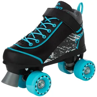 Crivit Kinder Rollschuhe Inliner Skates Roller Gr.35/36 schwarz/weiss/blau