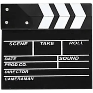 Cryfokt Film Film Clap Board, Kleines Multifunktionales Trockenerase Holz 20 X 20 cm Robustes Klapper -Board Schwarz für Drama