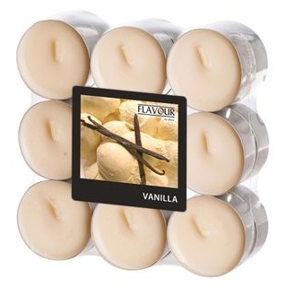 Gala Duftkerzen Flavour 03061833, Vanille, Duft-Teelichter, süßlich, 18 Stück