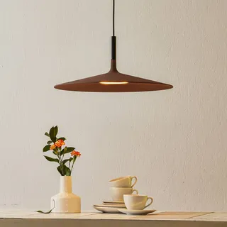 Foscarini Design Hängelampe Aplomb Large, dimmbar, braun / rost, für Küche, Beton, Design, Pendelleuchte - 45 cm - 45 cm - 20 cm