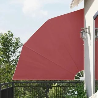 Festnight Balkonfächer Klappbar 210x210 cm Balkon Sichtschutz Seitlich Seitenmarkise Sonnenschutz Terrasse Garten Balkonsichtschutz Seitenwand Windschutz Fächermarkise