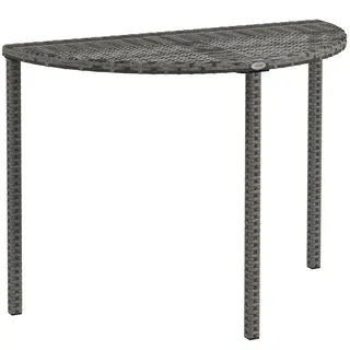 Outsunny Balkontisch Beistelltisch 100 x 50 x 74 cm Grau