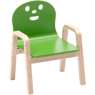 Kinderstuhl in Grün/Naturfarben