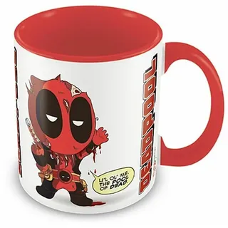 Deadpool Marvel Tasse From Awesome To Gruesome weiß/rot, bedruckt, aus Keramik, Fassungsvermögen ca. 315 ml..