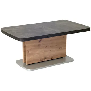 VENDA Salen betonoptik höhenverstellbar 110 x 53 x 63 cm