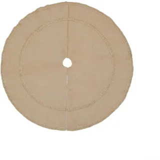Rustikaler Weihnachtsbaumrock aus Jute mit doppellagigem Design, aus Polyestergewebe, passend für verschiedene Bäume, verschönert festliche und gemütliche Feiertage (91,4 cm)