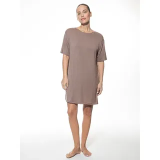 MEY Nachthemd Uni Braun L