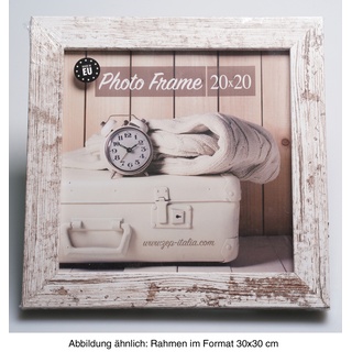 Nelson 6, 30x30 cm weiß-vintage Holzrahmen