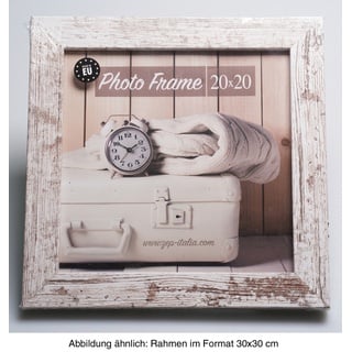 Nelson 6, 30x30 cm weiß-vintage Holzrahmen