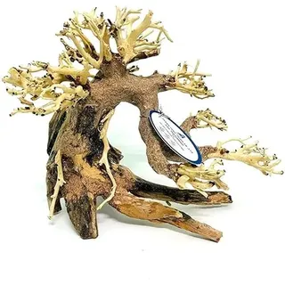 THATUWOOD Treibholz-Bonsai für Aquarien, Dekoration, Aquascape-Holz, künstlicher, handgefertigter Aquatischer Bonsai, Heimdekoration (Bonsai-Baum)
