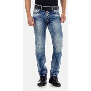 Cipo & Baxx Slim-fit-Jeans Jeans mit Kontrastnähten, CD-434 blau 31