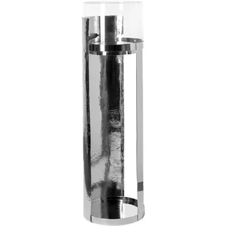 Fink Windlicht MANIAC Edelstahl/Glas Silber