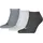 Sneakersocken 3 Paar Grau 39-42