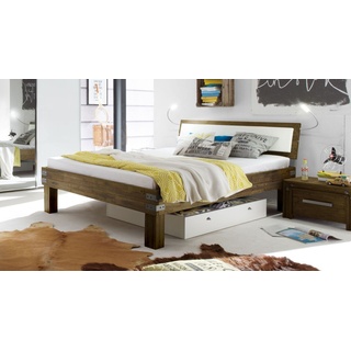 Modernes Bett Caldera - 180x210 cm - Akazie braun