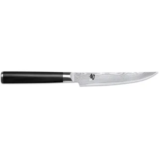 KAI Shun Classic japanisches Steakmesser 12 cm Klingenlänge - Damastmesser 32 Lagen VG MAX Kern - 61 (±1) HRC - Pakkaholzgriff - Made in Japan - Grillmesser Fleischmesser Tafelmesser geschmiedet