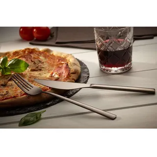 Echtwerk Pizzabesteck Set "Bari" 8tlg schwarz)
