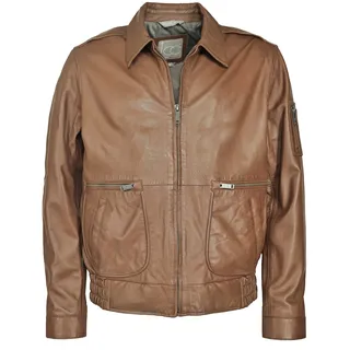 Lederjacke JCC "3102229", Herren, Gr. 58, braun (schwarz braun), Oberstoff: 100% Leder. Innenfutter oben: 100% Polyester. Innenfutter unten: 100% Baumwolle. Ärmelfutter: 100% Polyester, Jacken