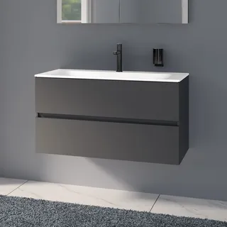 Keuco Tenos Waschtisch mit Unterschrank 100 cm, 2 Auszüge, Badmöbel,