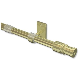INTERDECO Caféhausstange Sora, Ø 12 mm, 1-läufig, Messing-farbig, ausziehbar goldfarben Ø 12 mm x 55 cm - 85 cm