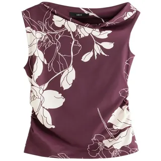 Next One-Shoulder-Top Ärmelloses Oberteil mit asymmetrischer Schulter (1-tlg) lila 32 (GB: 4)