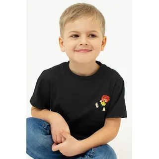 Bavarian Caps Trachtenhemd Shirt Kind Unisex - PUMUCKL GRANTIG II - schwarz schwarz 122/128 (7-8 Jahre)