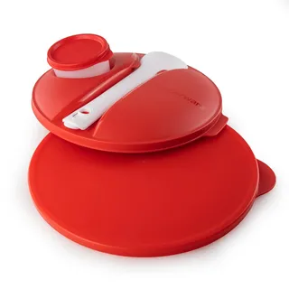 Tupperware Salat to Go Deckel rot (passend für Salatschleuder 3,8 L) + glatter Deckel rot