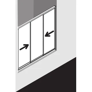 Kermi Nova 2000 Gleittür 120 x 175 cm N2STD1201721K