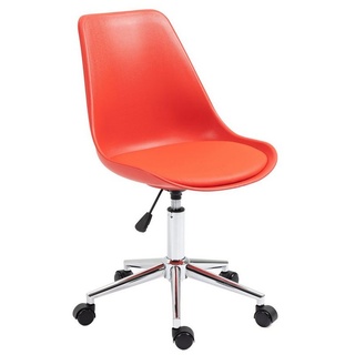SVITA Schreibtischstuhl EDDY (Paket, 1 St), stufenlos höhenverstellbar, hoher Sitzkomfort, bodenschonende Rollen rot