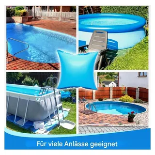 Winter Pool Kissen - PVC Frostschutz, Aufblasbares Luftkissen für Poolabdeckung | Unterstützung für Eisschutz und Lagerung bei kaltem Wetter im ...