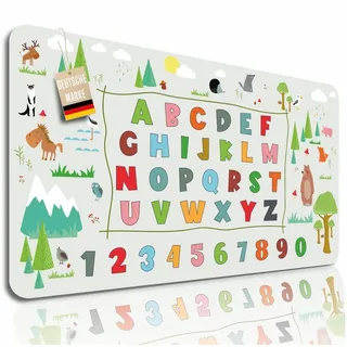 Lineo Schreibtischunterlage Malunterlage für Kinder abwischbar, (1 tlg., XXL Kinder-Tisch-Unterlage)